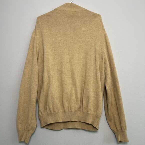 Brooks Brothers Men's 100% Supima Cotton Pullover Sweater Tan Sz XL Office Basic - Picture 13 of 14